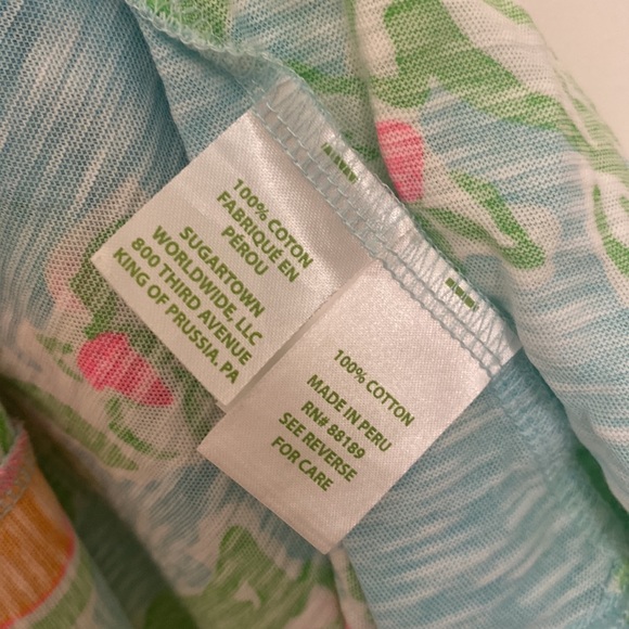 Lilly Pulitzer Carmel Dress in Pool Blue Pink Lemonade - Picture 7 of 7